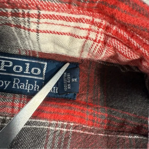 Polo Ralph Lauren Flannel Shirt Men's Sz M Button Long Sleeve Lumberjack - Picture 5 of 8